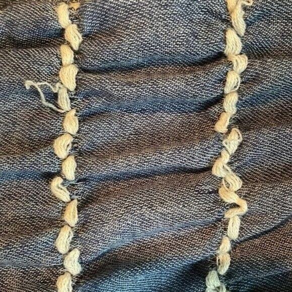 Conbipel Blue Fringe Scarf - Picture 14 of 15